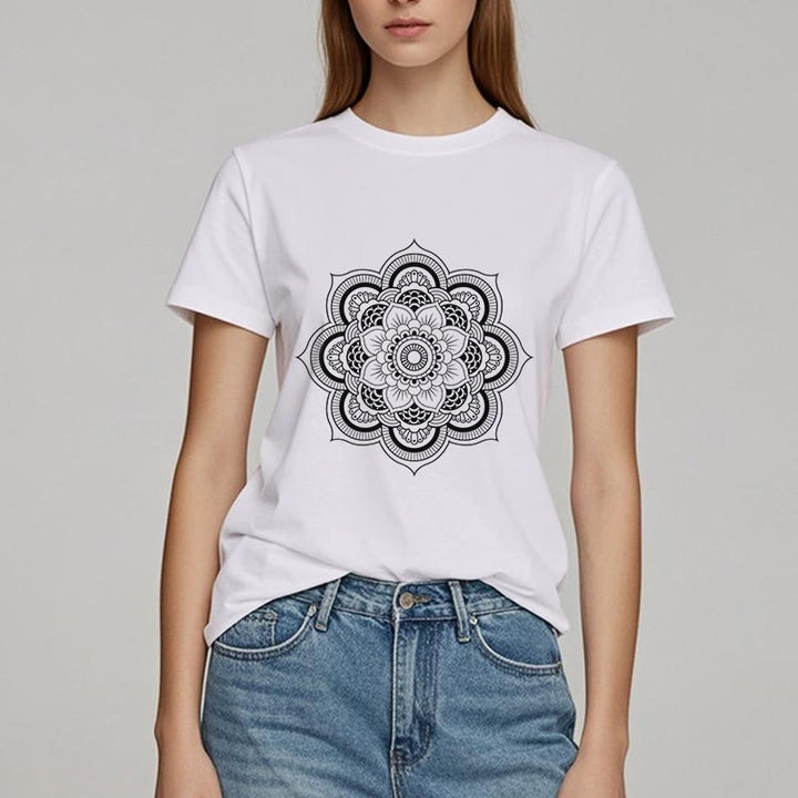 T-shirt Olivenorma Mandala Lotus