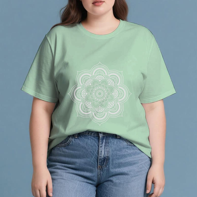 T-shirt Olivenorma Mandala Lotus