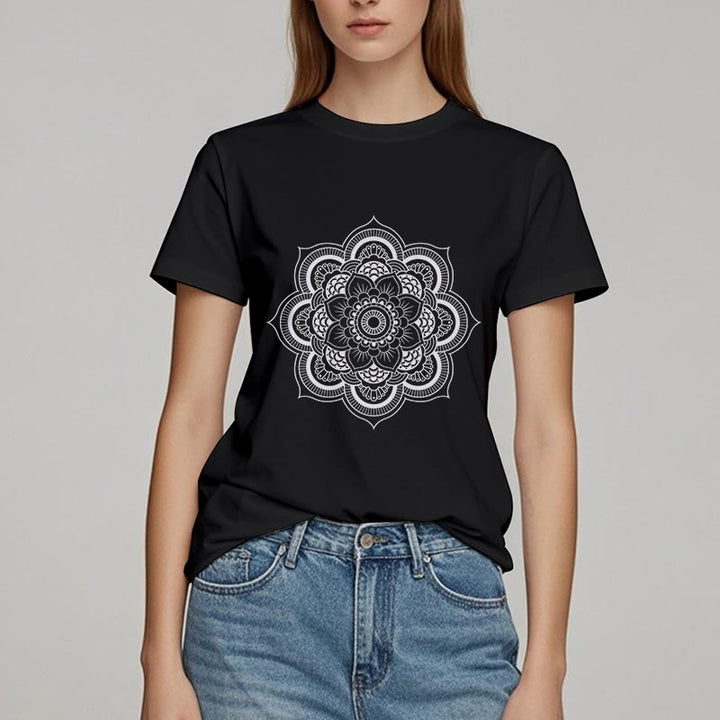 T-shirt Olivenorma Mandala Lotus