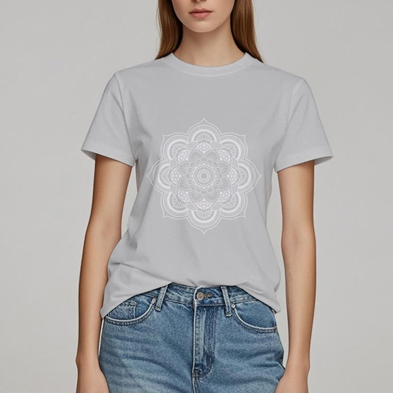 T-shirt Olivenorma Mandala Lotus