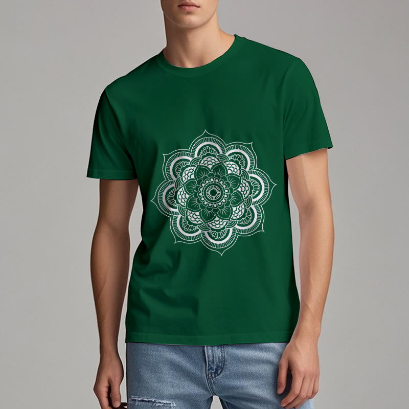 T-shirt Olivenorma Mandala Lotus