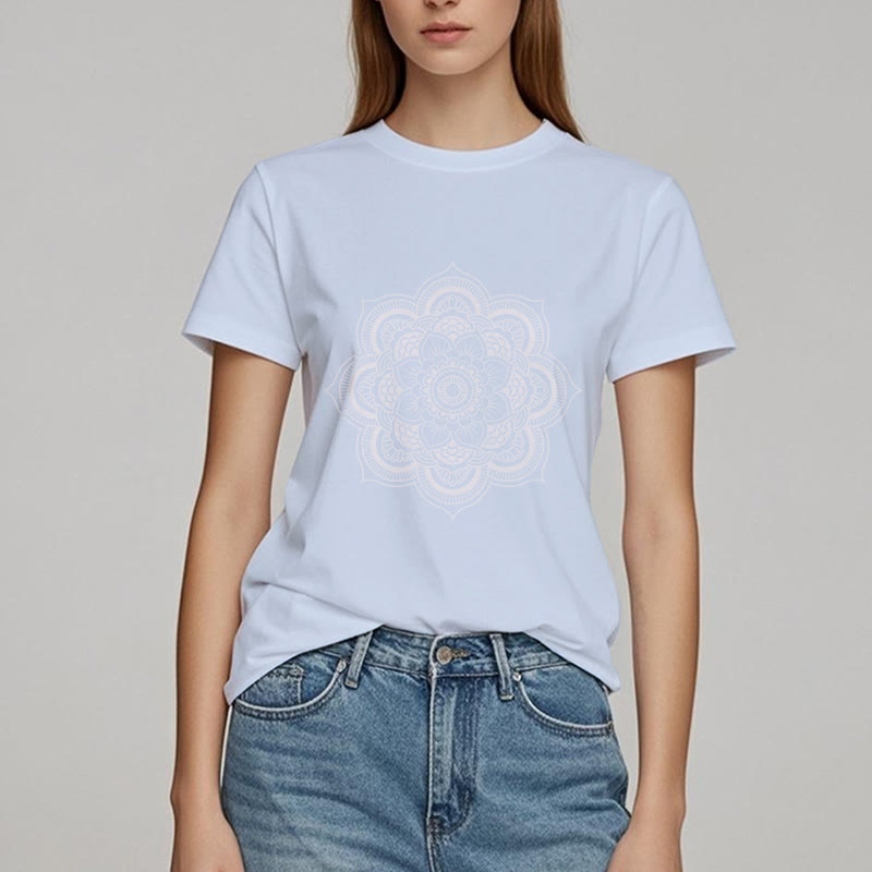 T-shirt Olivenorma Mandala Lotus
