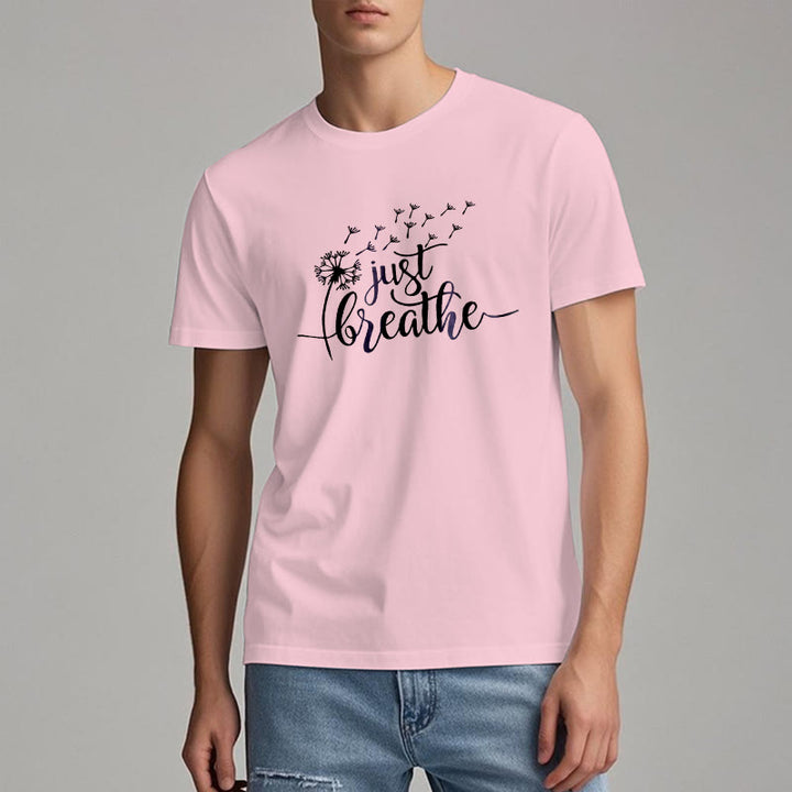 T-shirt Olivenorma Just Breathe Pissenlit