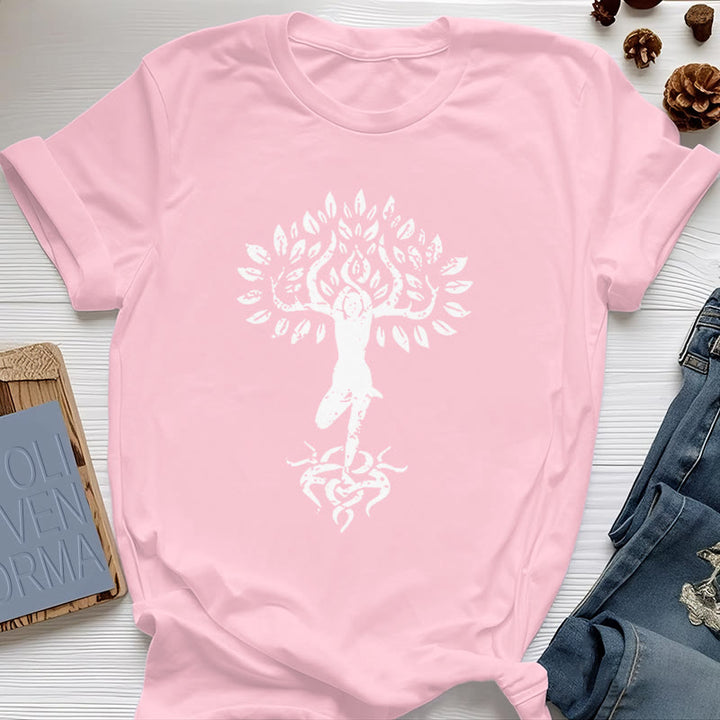 T-shirt Olivenorma Fleur Zen Arbre