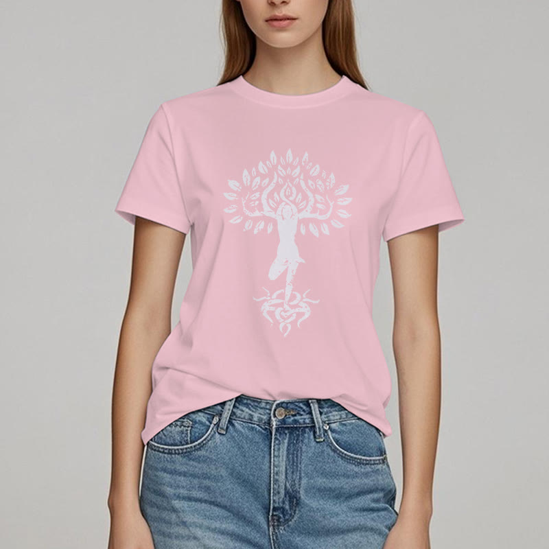 T-shirt Olivenorma Fleur Zen Arbre