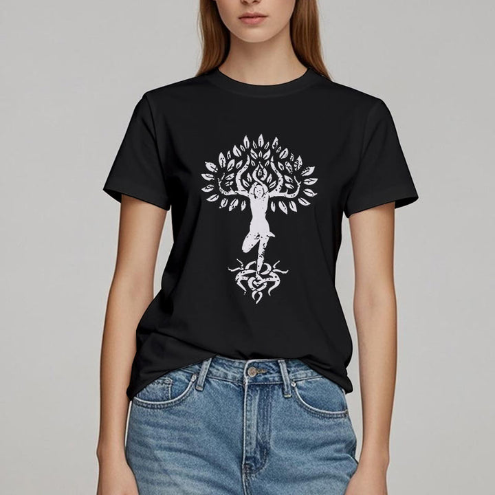 T-shirt Olivenorma Fleur Zen Arbre