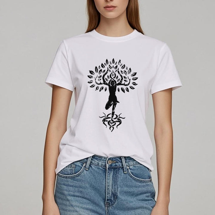 T-shirt Olivenorma Fleur Zen Arbre