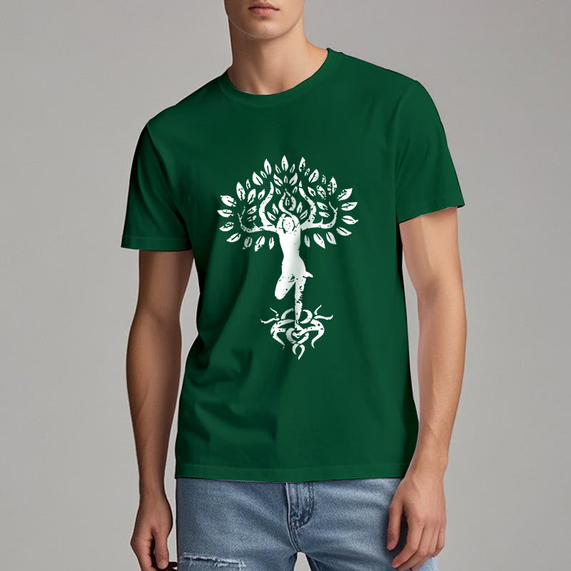 T-shirt Olivenorma Fleur Zen Arbre