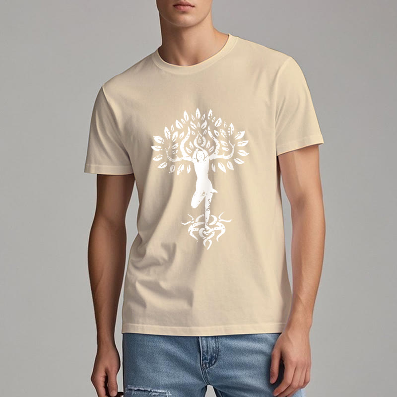 T-shirt Olivenorma Fleur Zen Arbre