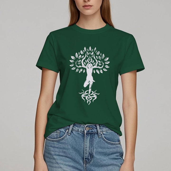T-shirt Olivenorma Fleur Zen Arbre