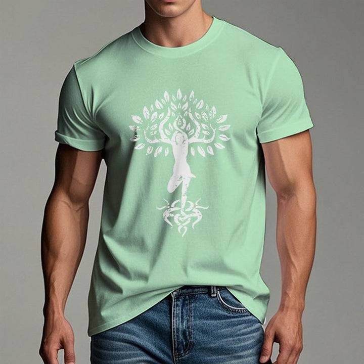 T-shirt Olivenorma Fleur Zen Arbre