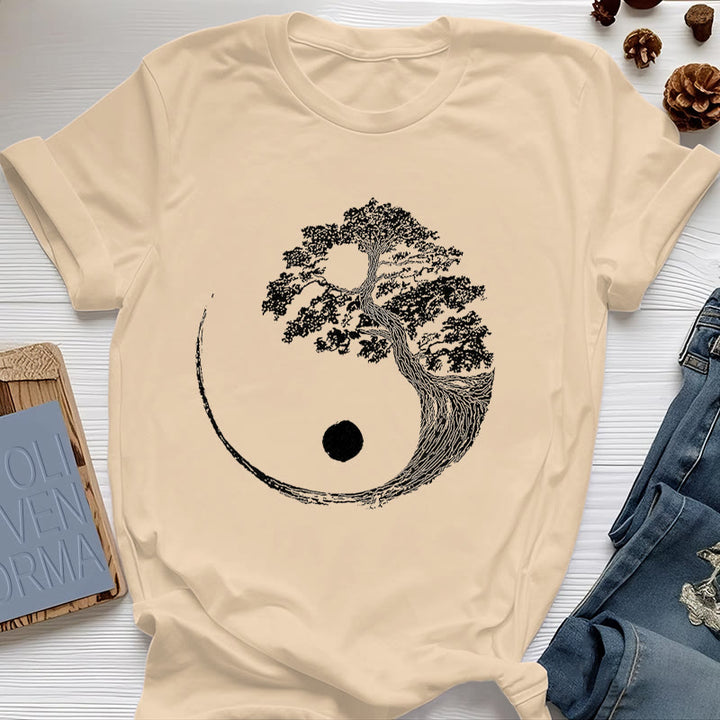 T-shirt Olivenorma Yin Yang Bonsaï