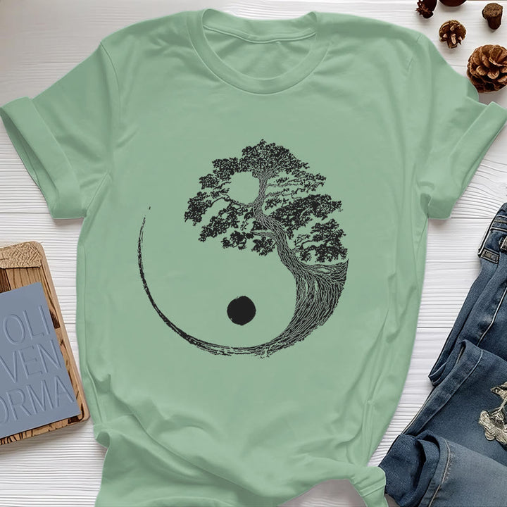 T-shirt Olivenorma Yin Yang Bonsaï
