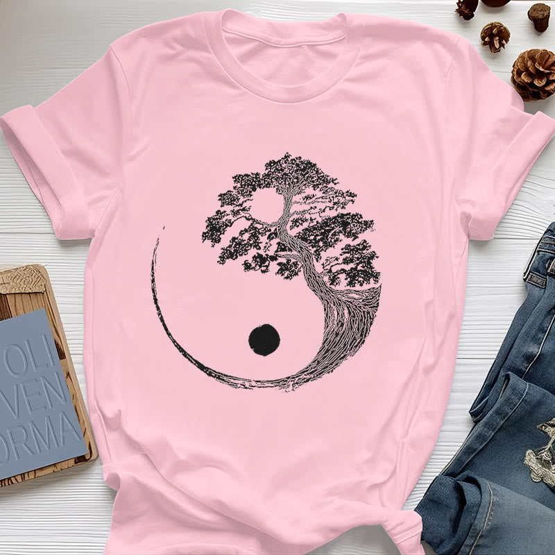 T-shirt Olivenorma Yin Yang Bonsaï