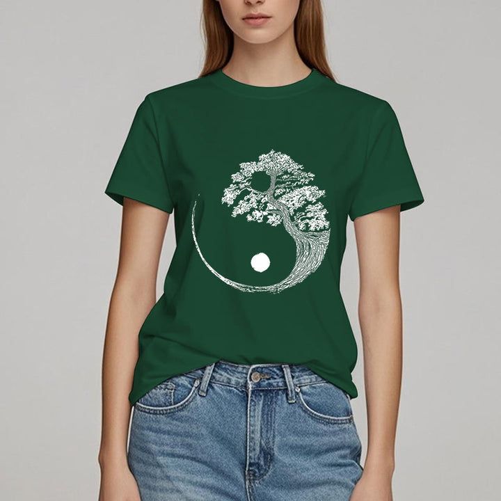 T-shirt Olivenorma Yin Yang Bonsaï