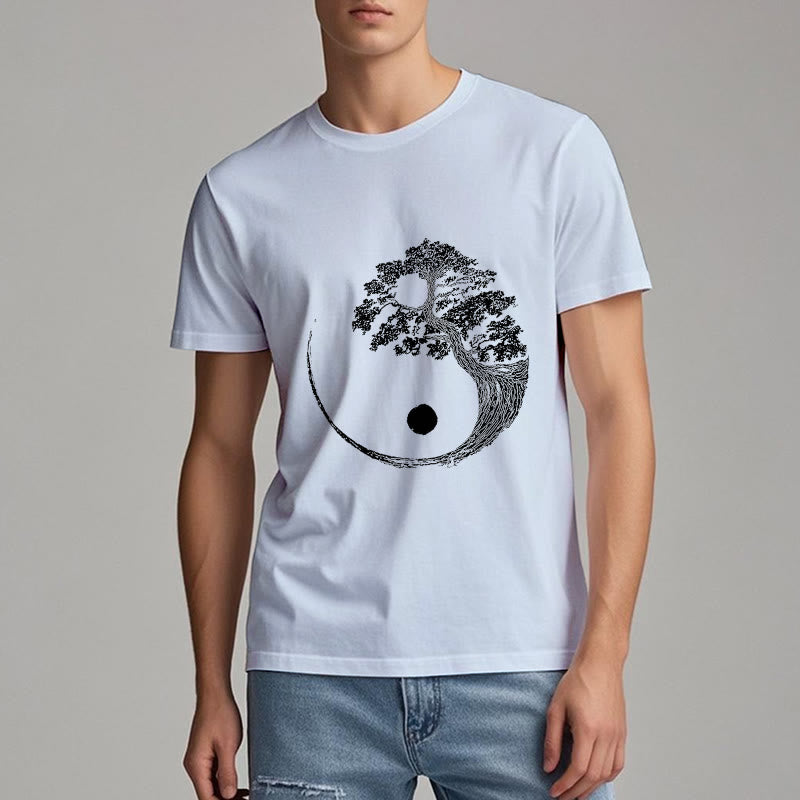 T-shirt Olivenorma Yin Yang Bonsaï