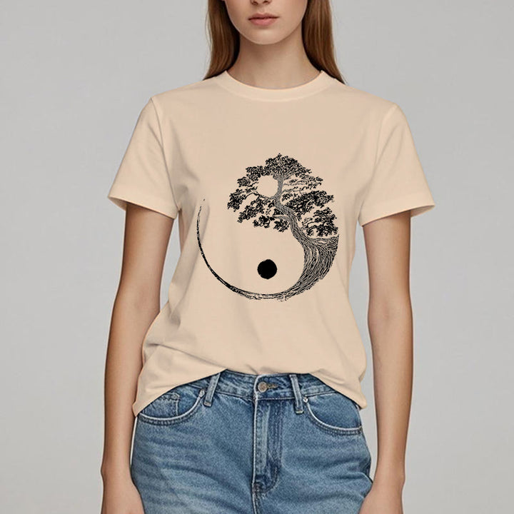 T-shirt Olivenorma Yin Yang Bonsaï