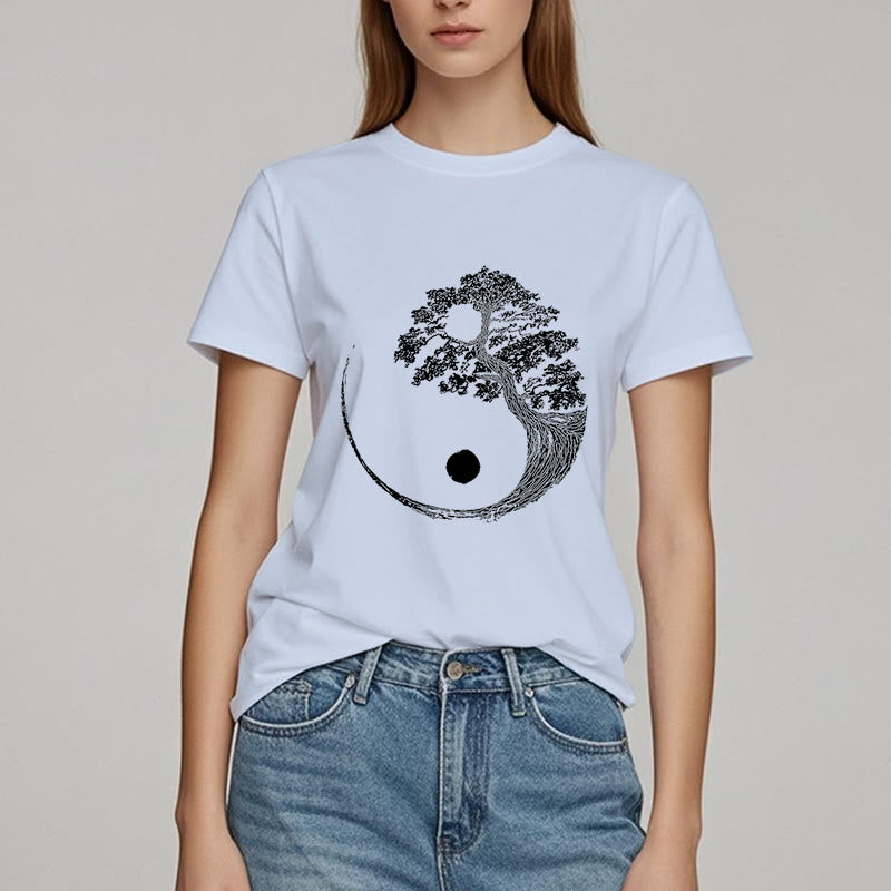 T-shirt Olivenorma Yin Yang Bonsaï