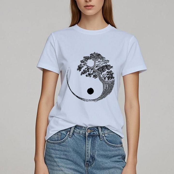 T-shirt Olivenorma Yin Yang Bonsaï