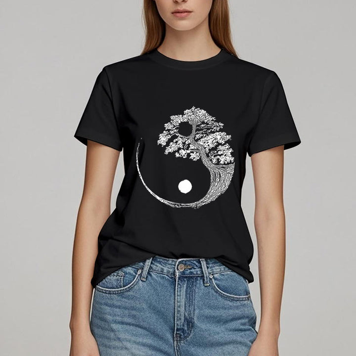 T-shirt Olivenorma Yin Yang Bonsaï