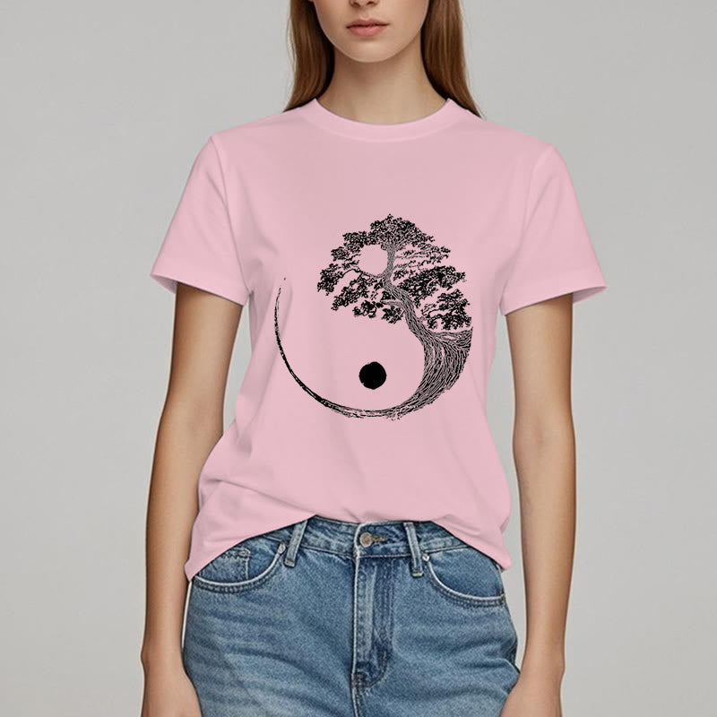 T-shirt Olivenorma Yin Yang Bonsaï