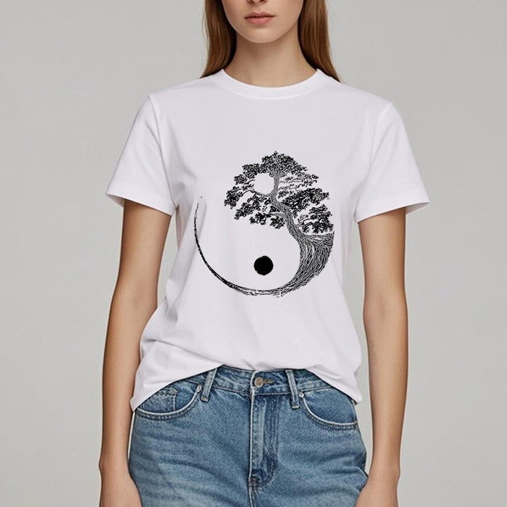 T-shirt Olivenorma Yin Yang Bonsaï