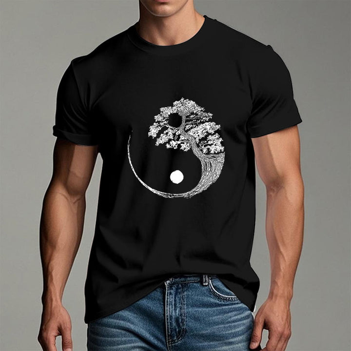 T-shirt Olivenorma Yin Yang Bonsaï