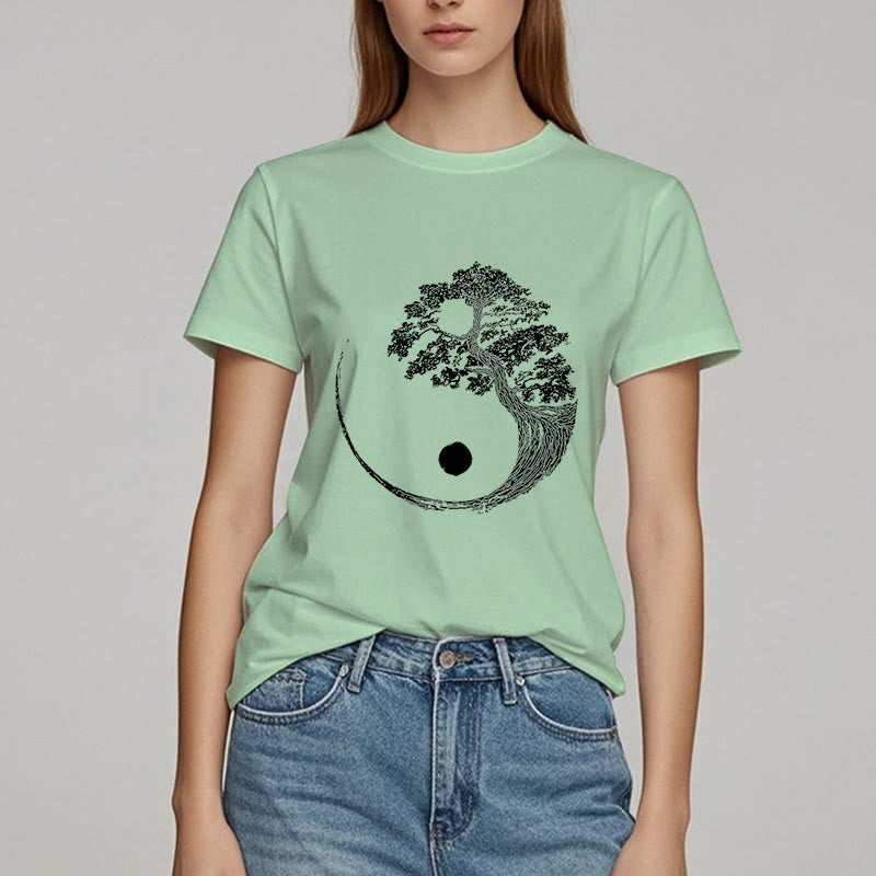 T-shirt Olivenorma Yin Yang Bonsaï