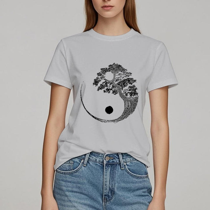 T-shirt Olivenorma Yin Yang Bonsaï