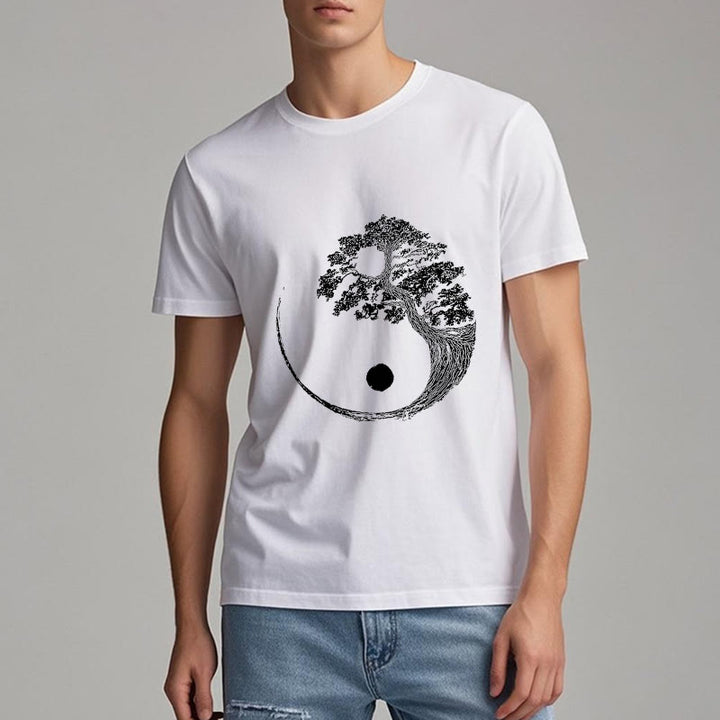 T-shirt Olivenorma Yin Yang Bonsaï