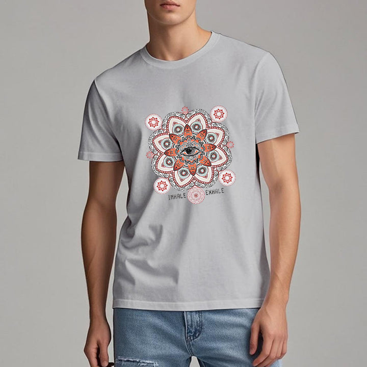 T-shirt Olivenorma avec slogan « Méditation contre le mauvais œil »