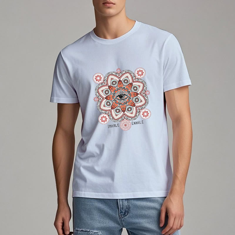 T-shirt Olivenorma avec slogan « Méditation contre le mauvais œil »