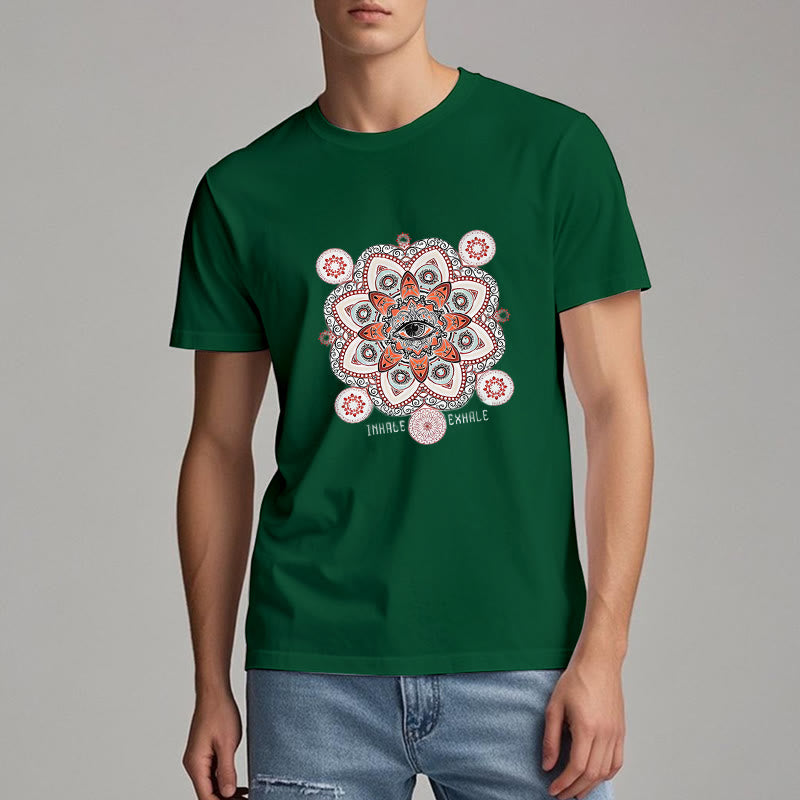 T-shirt Olivenorma avec slogan « Méditation contre le mauvais œil »