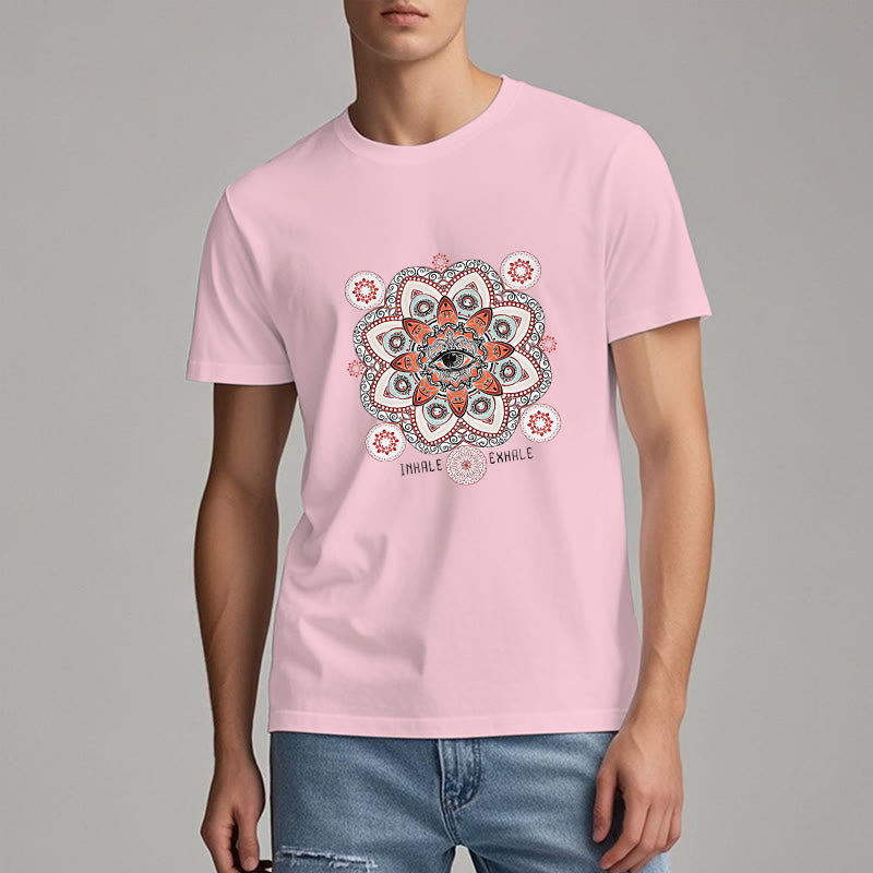 T-shirt Olivenorma avec slogan « Méditation contre le mauvais œil »