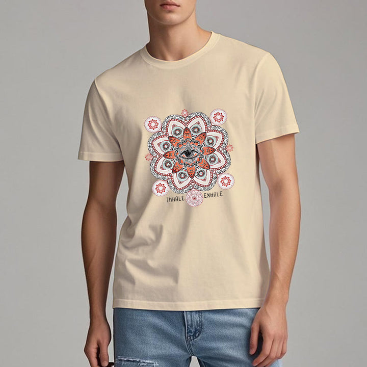 T-shirt Olivenorma avec slogan « Méditation contre le mauvais œil »