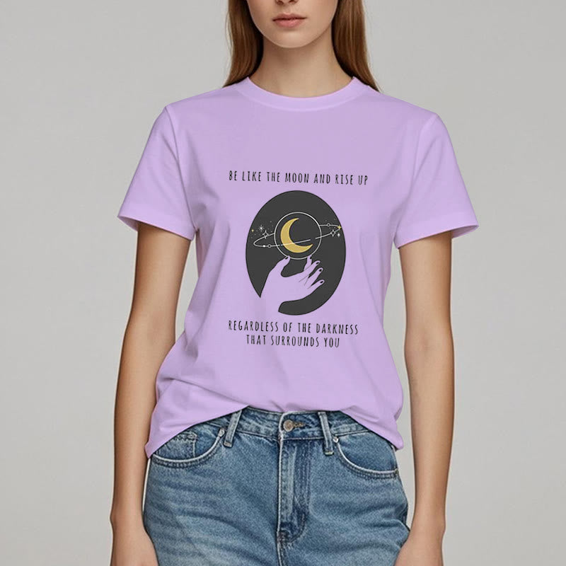 T-shirt Olivenorma « Soyez comme la lune »