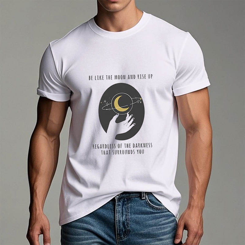 T-shirt Olivenorma « Soyez comme la lune »