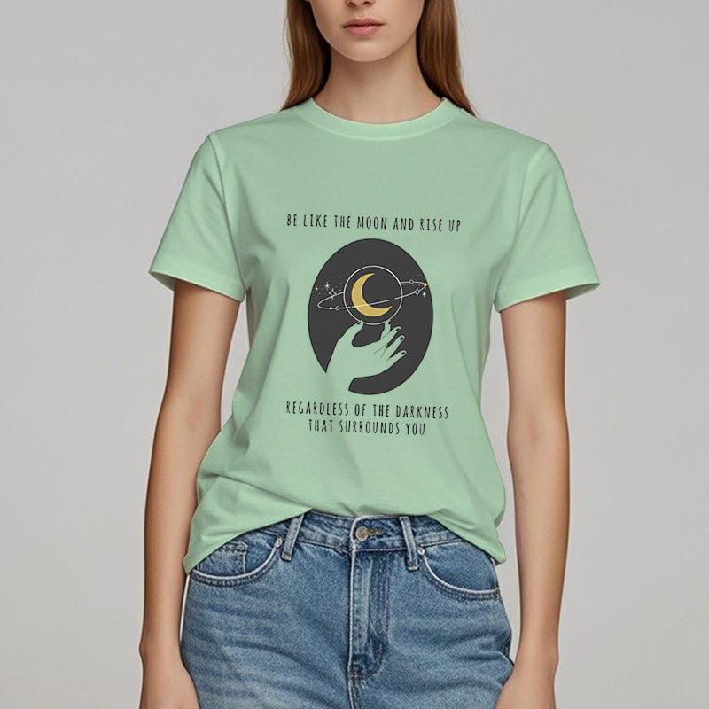 T-shirt Olivenorma « Soyez comme la lune »
