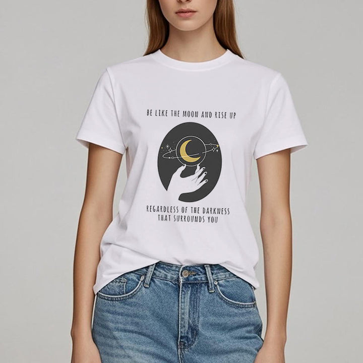 T-shirt Olivenorma « Soyez comme la lune »