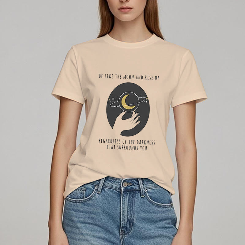 T-shirt Olivenorma « Soyez comme la lune »