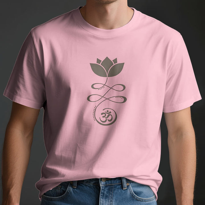 Olivenorma Yoga Fleur de Lotus Om Symbole T-Shirt