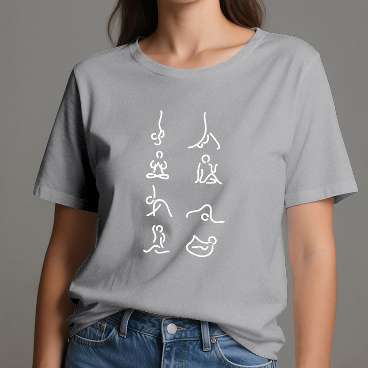 T-shirt Olivenorma Yoga Méditation Mouvements