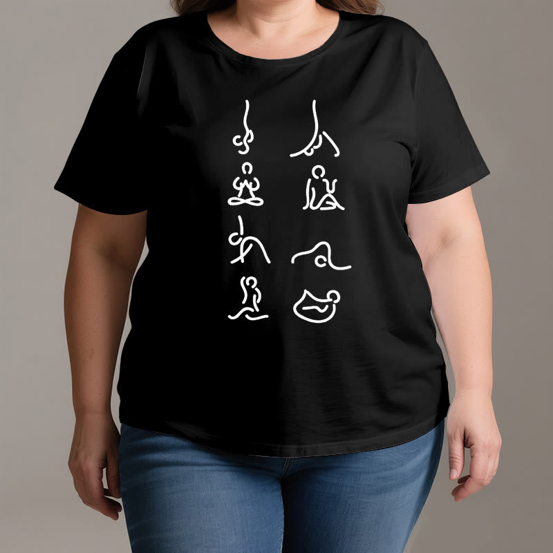 T-shirt Olivenorma Yoga Méditation Mouvements