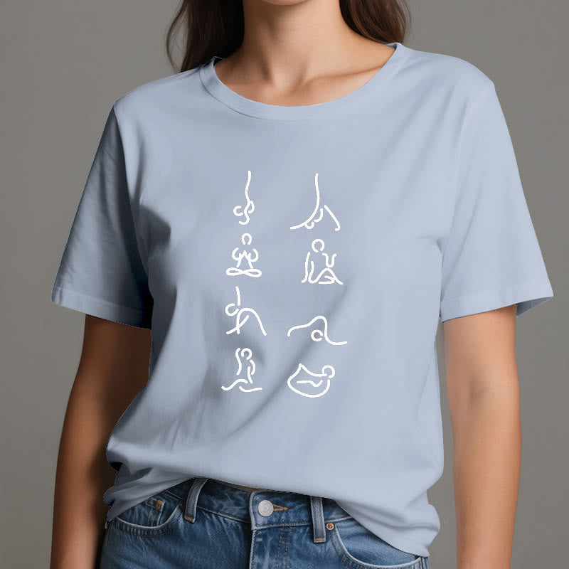 T-shirt Olivenorma Yoga Méditation Mouvements