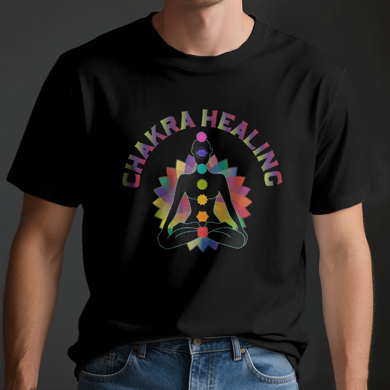 T-shirt Olivenorma pour la guérison des chakras, le Reiki, le yoga et la méditation