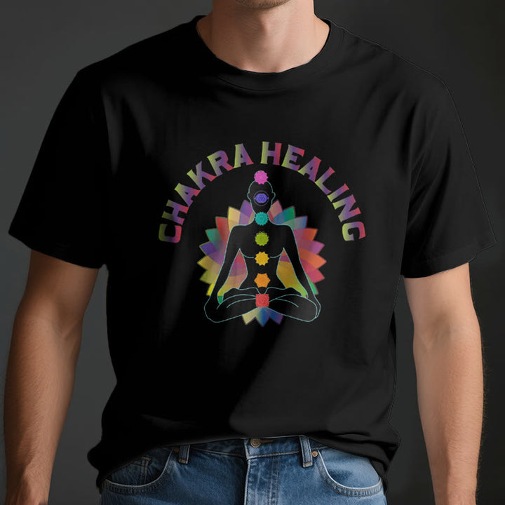 T-shirt Olivenorma pour la guérison des chakras, le Reiki, le yoga et la méditation