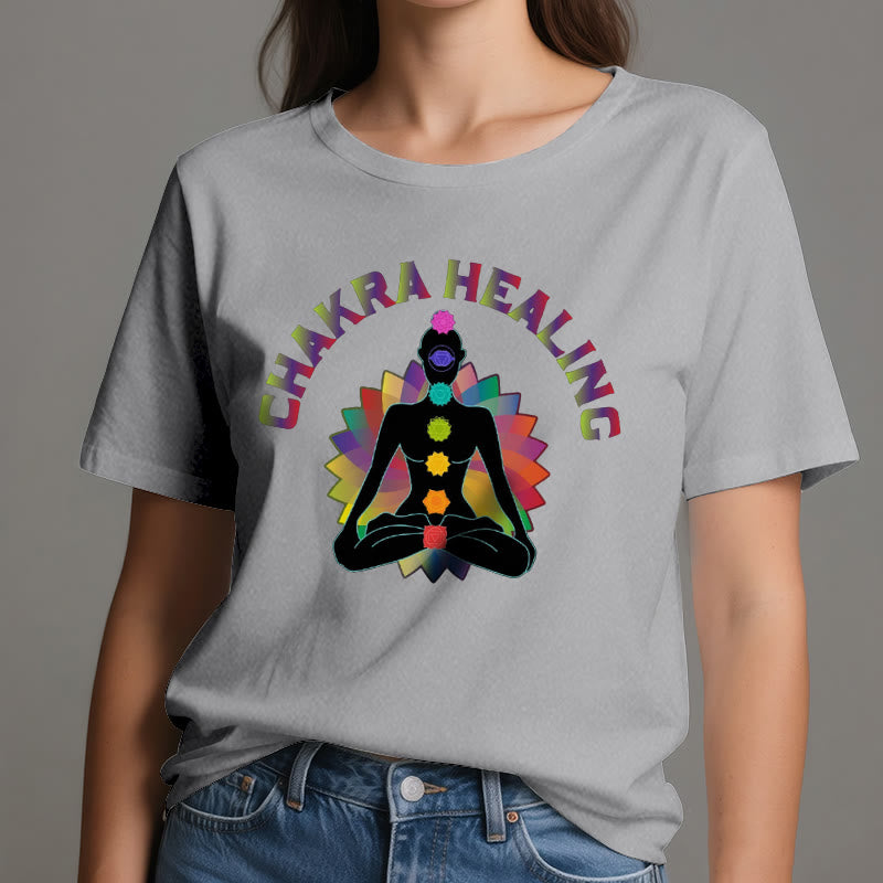 T-shirt Olivenorma pour la guérison des chakras, le Reiki, le yoga et la méditation