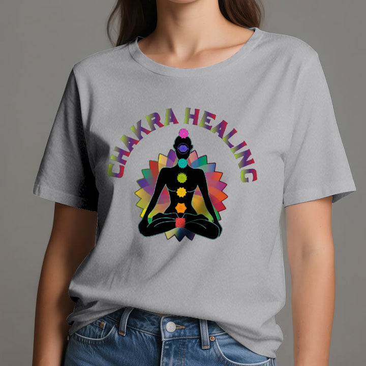 T-shirt Olivenorma pour la guérison des chakras, le Reiki, le yoga et la méditation