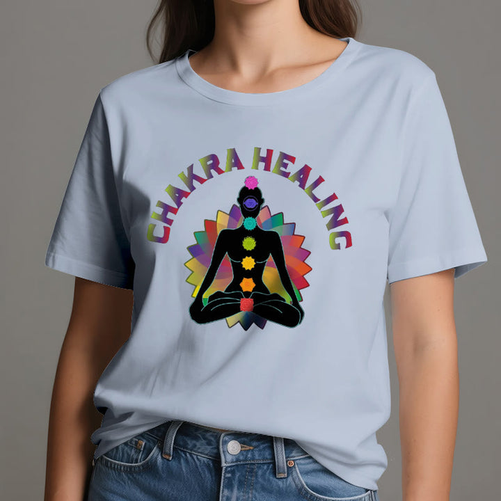 T-shirt Olivenorma pour la guérison des chakras, le Reiki, le yoga et la méditation