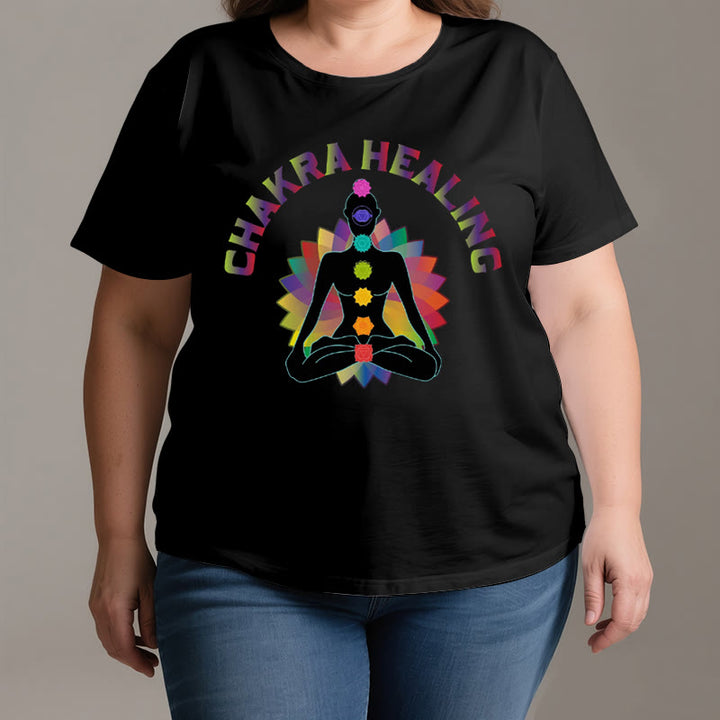 T-shirt Olivenorma pour la guérison des chakras, le Reiki, le yoga et la méditation